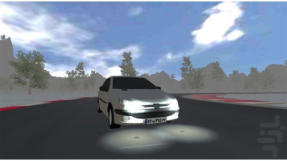 بازی رانندگی با پژو 206 اسپرت - Gameplay image of android game