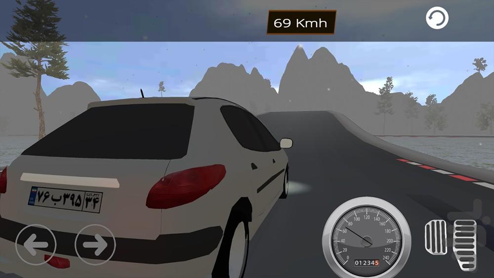 بازی رانندگی با پژو 206 اسپرت - Gameplay image of android game