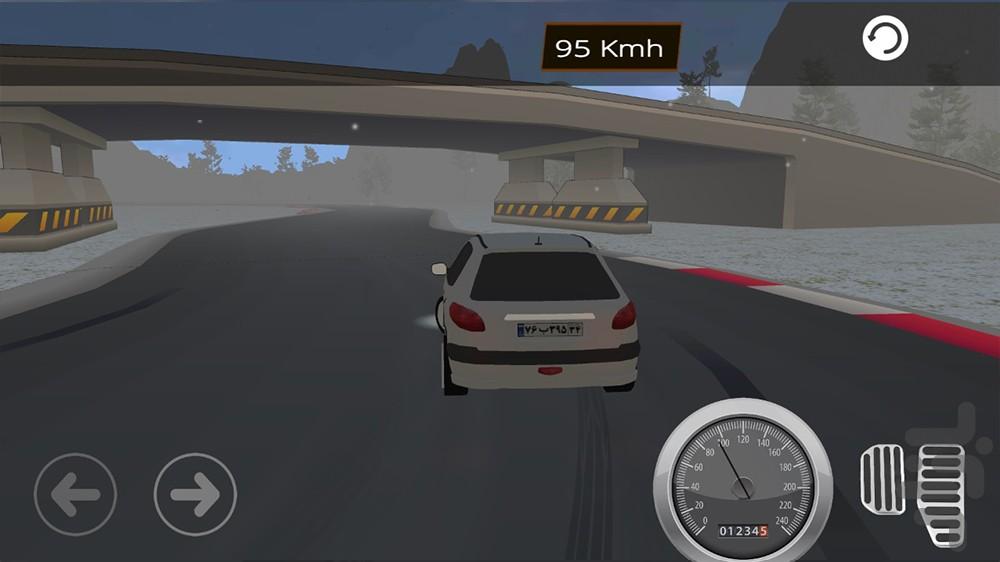 بازی رانندگی با پژو 206 اسپرت - Gameplay image of android game