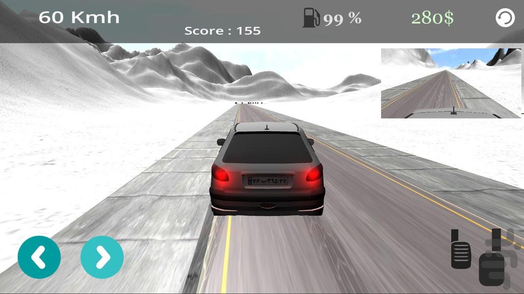 رانندگی حرفه ای با پژو 206 - Gameplay image of android game