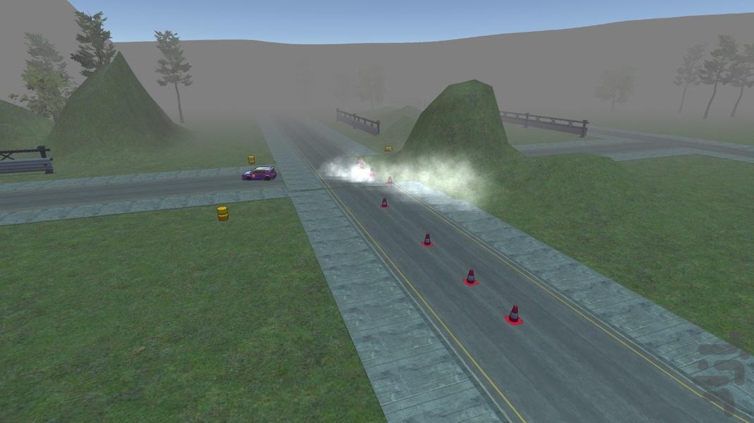 بازی ماشین رالی در پیست - Gameplay image of android game