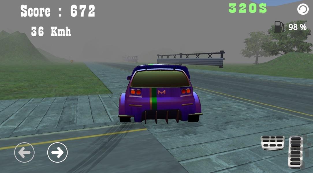 بازی ماشین رالی در پیست - Gameplay image of android game