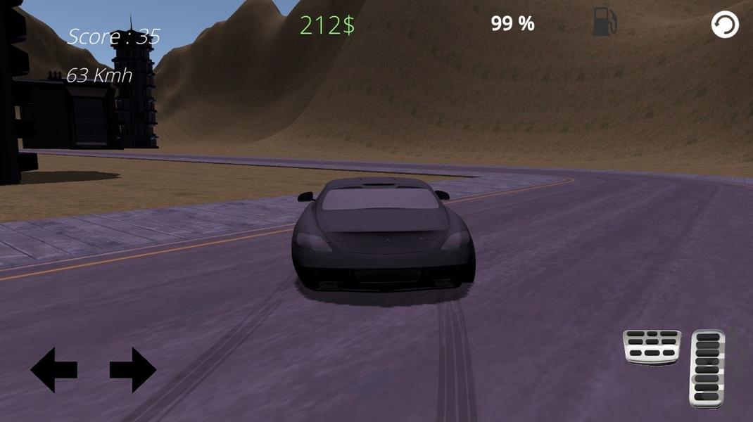 بازی ماشین سواری در شهر - SLS AMG - عکس بازی موبایلی اندروید