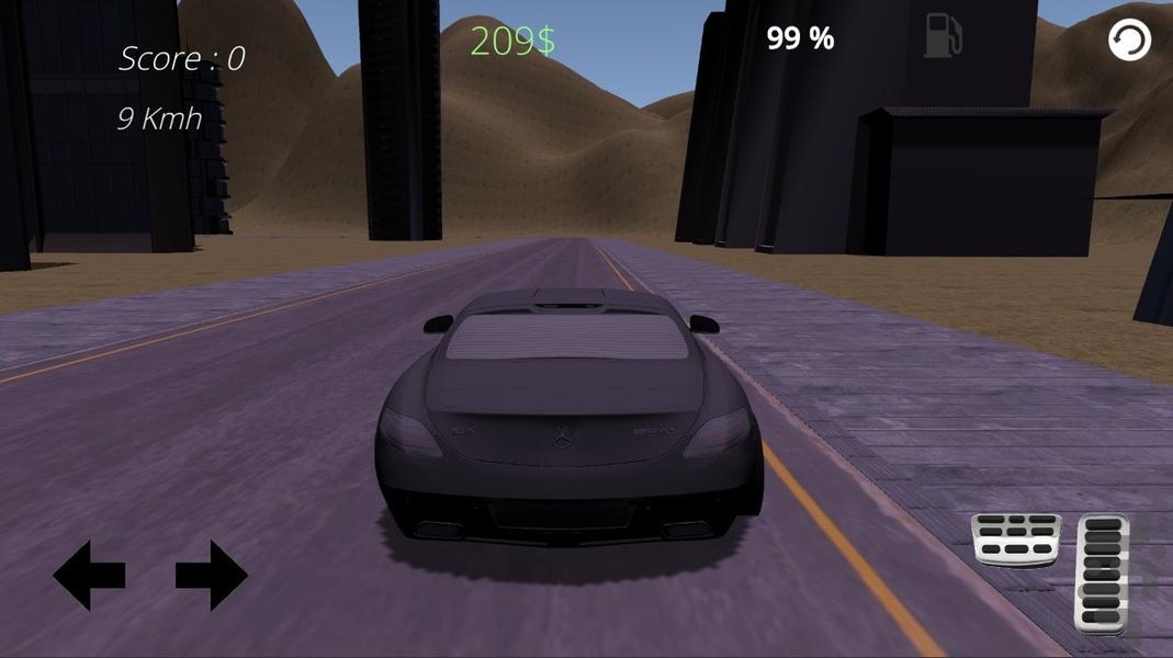 بازی ماشین سواری در شهر - SLS AMG - Gameplay image of android game