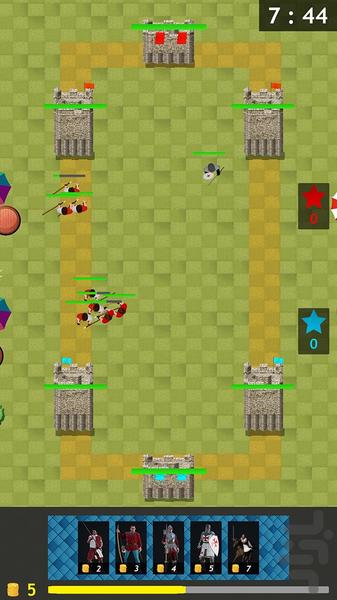 بازی جنگ سلطنتی - Gameplay image of android game