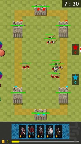 بازی جنگ سلطنتی - Gameplay image of android game
