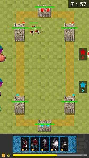 بازی جنگ سلطنتی - Gameplay image of android game