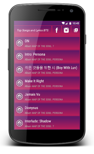 BTS - Dynamite - Image screenshot of android app