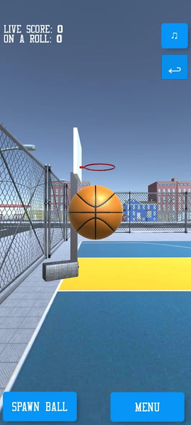 BBall Shootout - Gameplay image of android game