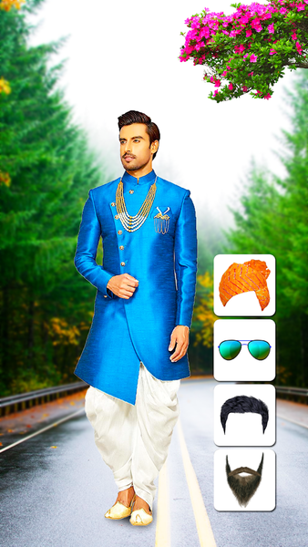 Men Sherwani Suit Photo Editor - Image screenshot of android app