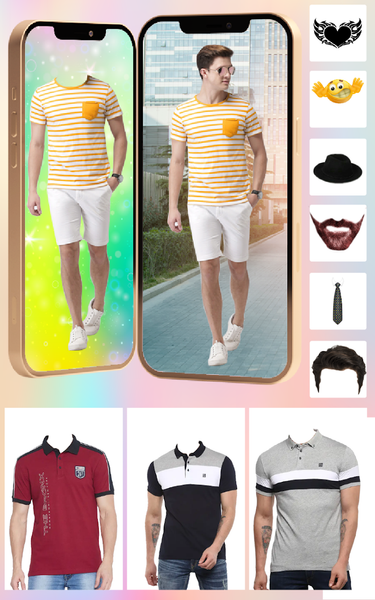 Men T Shirt Photo Suit Editor - Image screenshot of android app