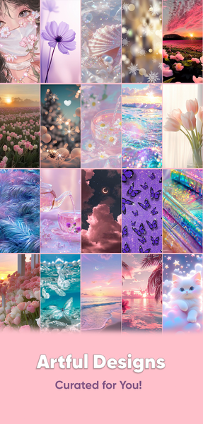 Aesthetic Wallpaper for Girls - Image screenshot of android app