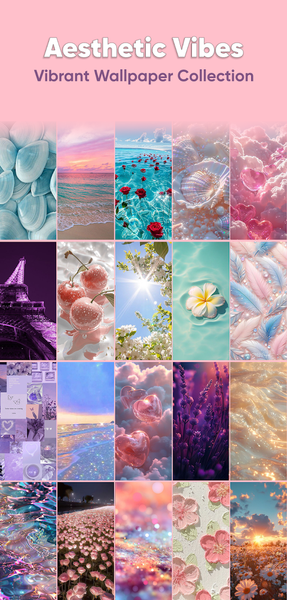 Aesthetic Wallpaper for Girls - Image screenshot of android app