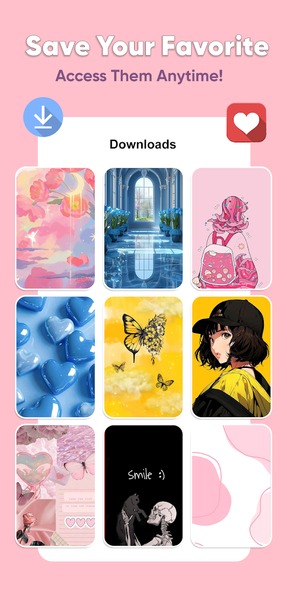 Aesthetic Wallpaper for Girls - عکس برنامه موبایلی اندروید