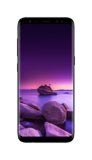 Purple Live Wallpaper - Image screenshot of android app