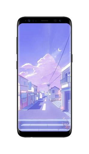 Purple Live Wallpaper - Image screenshot of android app