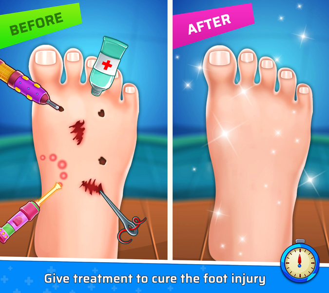 Foot Surgery Games Offline - عکس بازی موبایلی اندروید