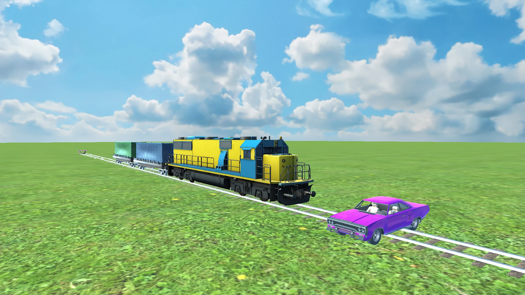 Train vs car games. Train game - Gameplay image of android game