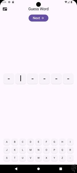 بازی کلمات - Gameplay image of android game