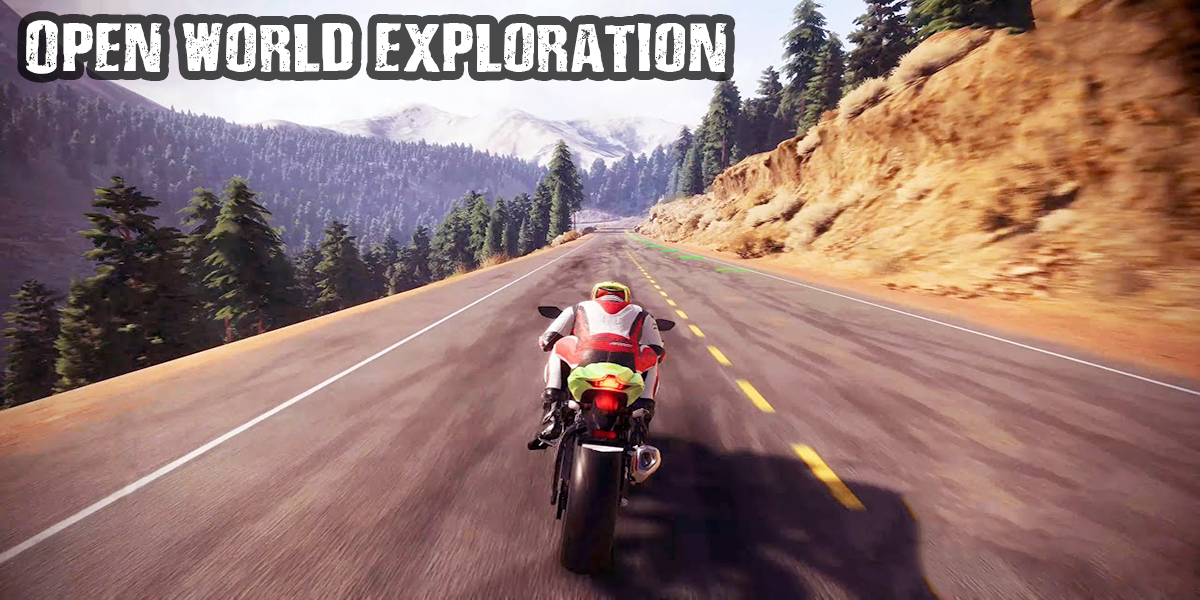 Motorbike Racing Bike Ride 3D - Gameplay image of android game