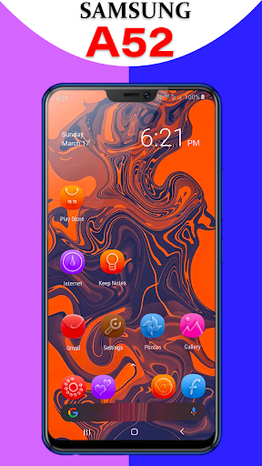 Themes for Galaxy A52: Galaxy A52 Launcher - عکس برنامه موبایلی اندروید