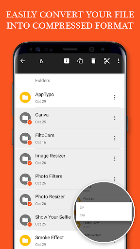 Easy Zip Unzip Tar Rar Unrar - File Manager - عکس برنامه موبایلی اندروید