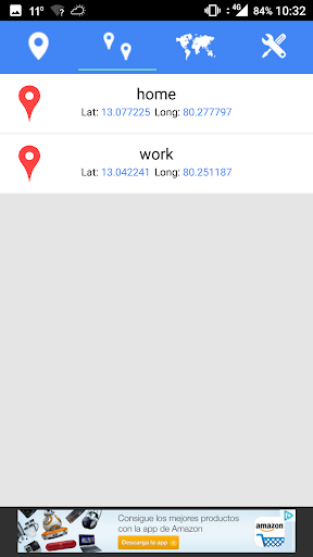 Latitude Longitude Location - عکس برنامه موبایلی اندروید