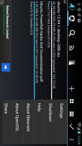 aDownloader - torrent download - عکس برنامه موبایلی اندروید