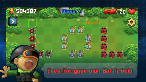 Galaxy War Tower Defense - Gameplay image of android game