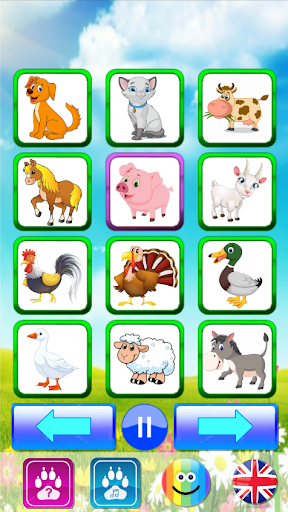 Animal sounds - Kids learn - عکس بازی موبایلی اندروید