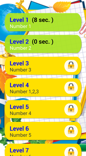 Multiplication tables 1 to 100 - Gameplay image of android game
