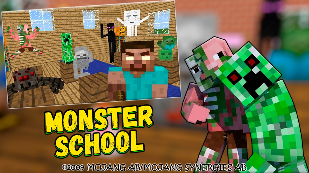 Map Monster School [Mod+Skins] - عکس برنامه موبایلی اندروید