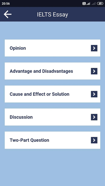 IELTS Writing Task 2- IELTS Es - Image screenshot of android app