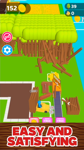 Woodmill Craft Idle - Gameplay image of android game