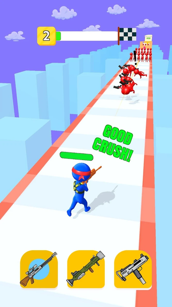 Gunner Runner - Gameplay image of android game