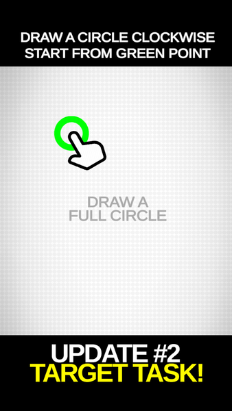 Draw Perfect Circle Challenge - Gameplay image of android game