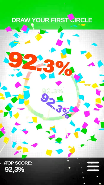 Draw Perfect Circle Challenge - Gameplay image of android game