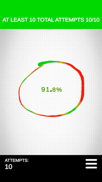 Draw Perfect Circle Challenge - Gameplay image of android game
