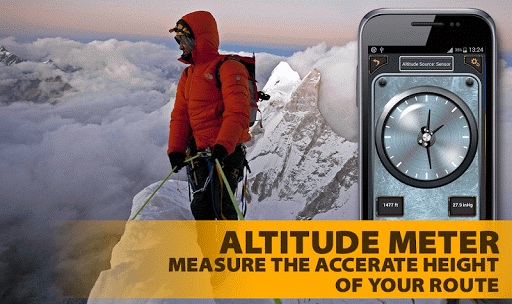 Altimeter Barometer - Altitude Meter - Image screenshot of android app