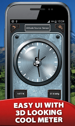Altimeter Barometer - Altitude Meter - Image screenshot of android app