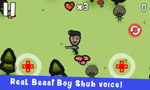 BeastBoyShub: The Zombie Hunter - Gameplay image of android game