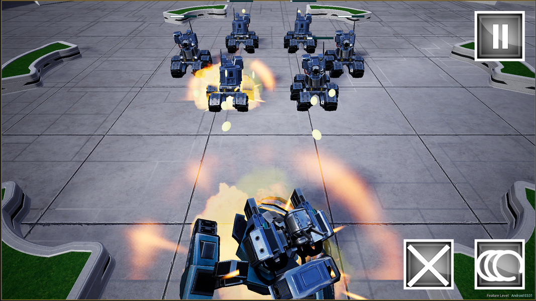 Robot Wars: Real Time Strategy - Gameplay image of android game
