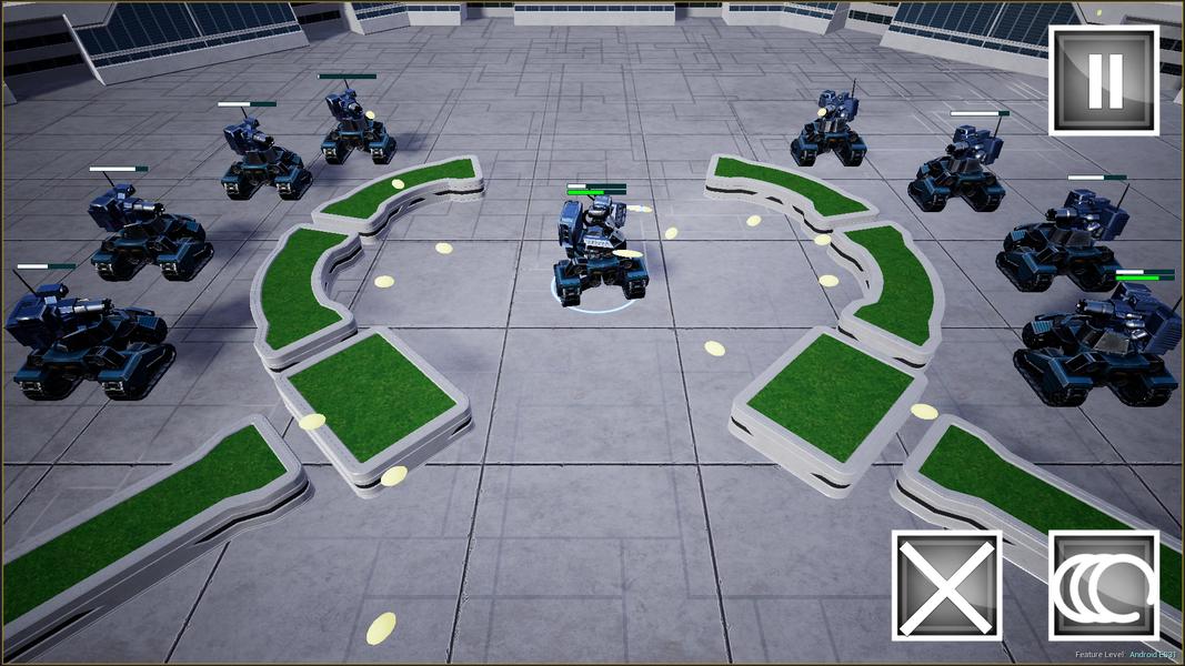 Robot Wars: Real Time Strategy - Gameplay image of android game