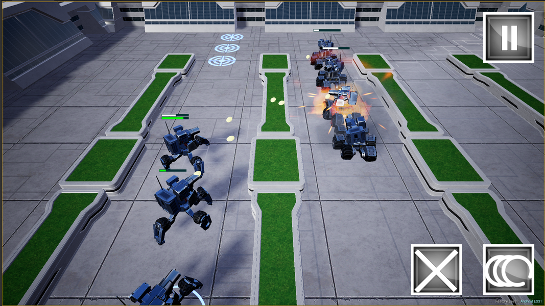 Robot Wars: Real Time Strategy - Gameplay image of android game