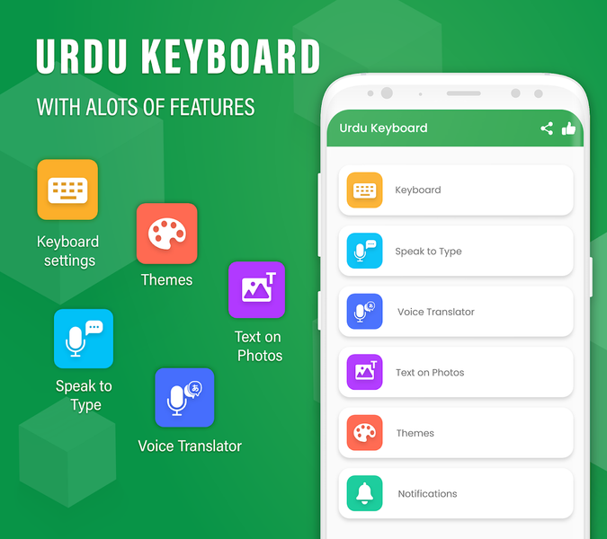 Urdu Voice Typing Keyboard - عکس برنامه موبایلی اندروید