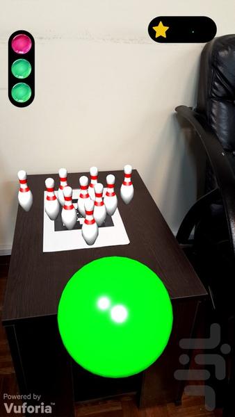 بولینگ واقعیت افزوده - Gameplay image of android game