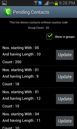 Add Country Code - Image screenshot of android app