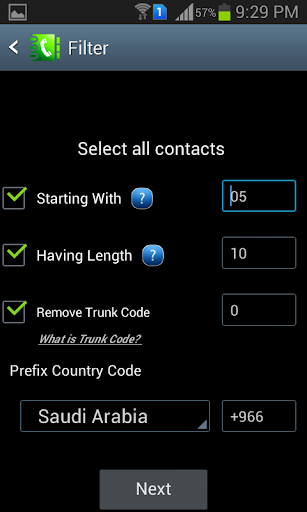 Add Country Code - Image screenshot of android app