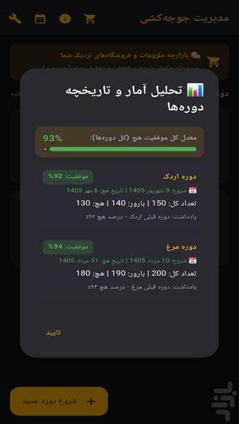 همیار جوجه کشی - عکس برنامه موبایلی اندروید