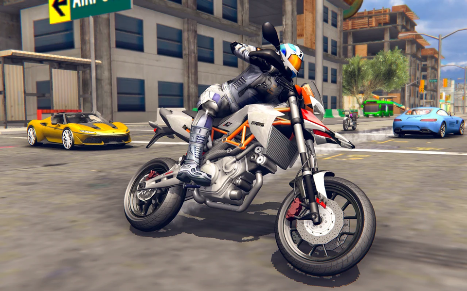 Super Bike Games: Racing Games - Gameplay image of android game